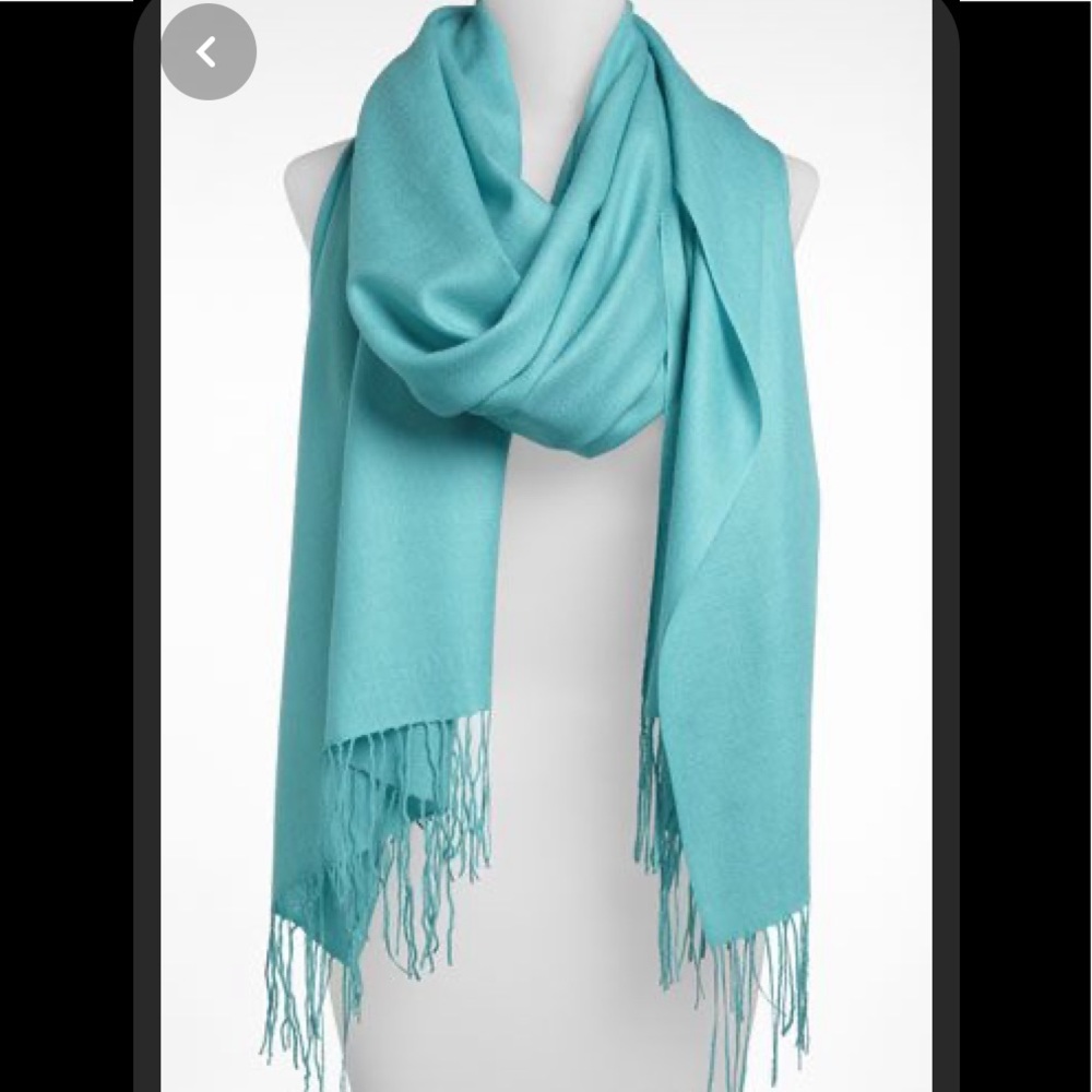 Tissue Weight Wool & Cashmere Scarf NORDSTROM 
Aqua color